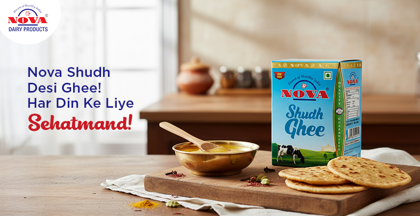 Nova Shudh Desi Ghee for healthy everyday Indian cooking